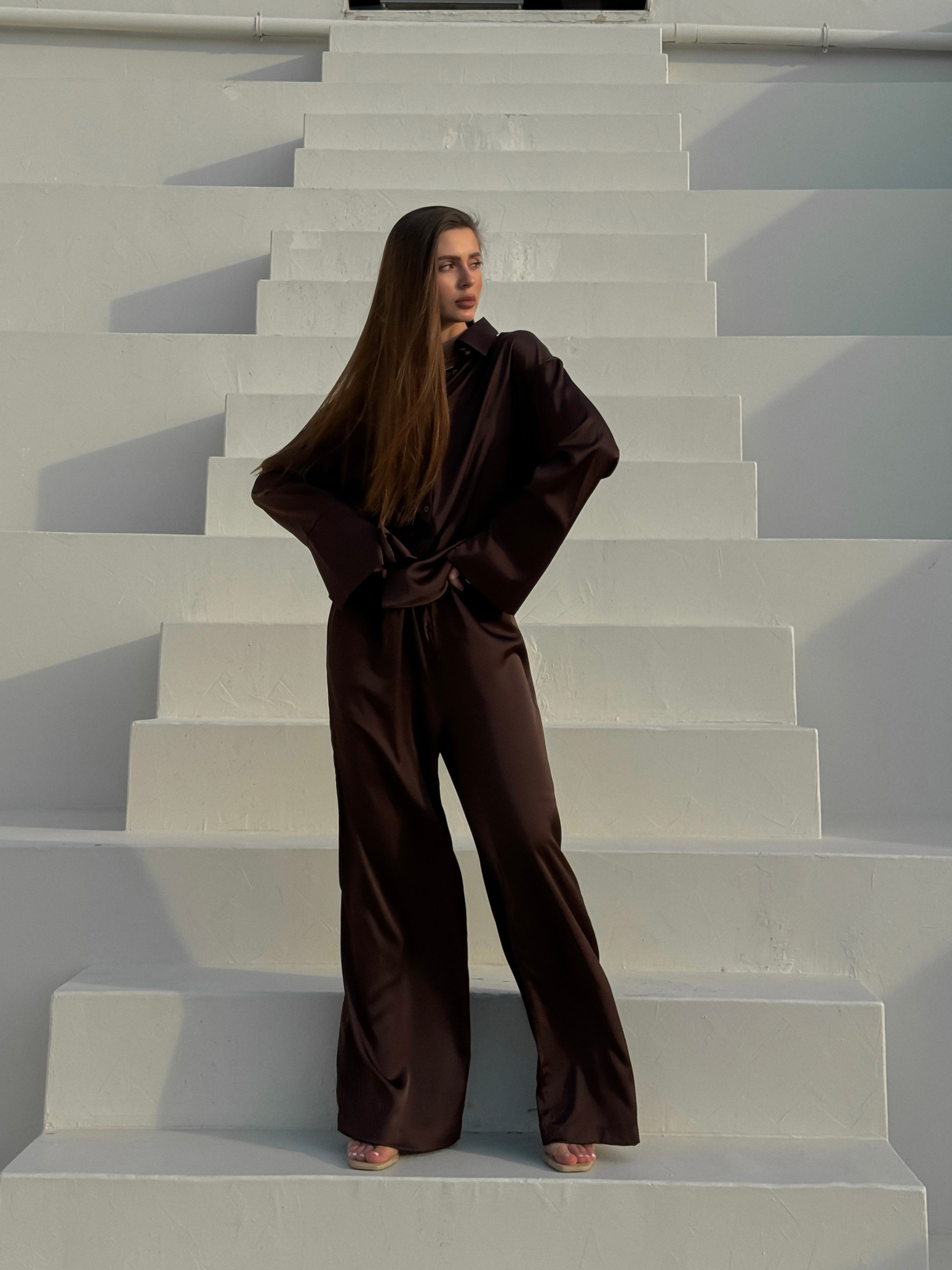 Satin Pants - ALBAA Design