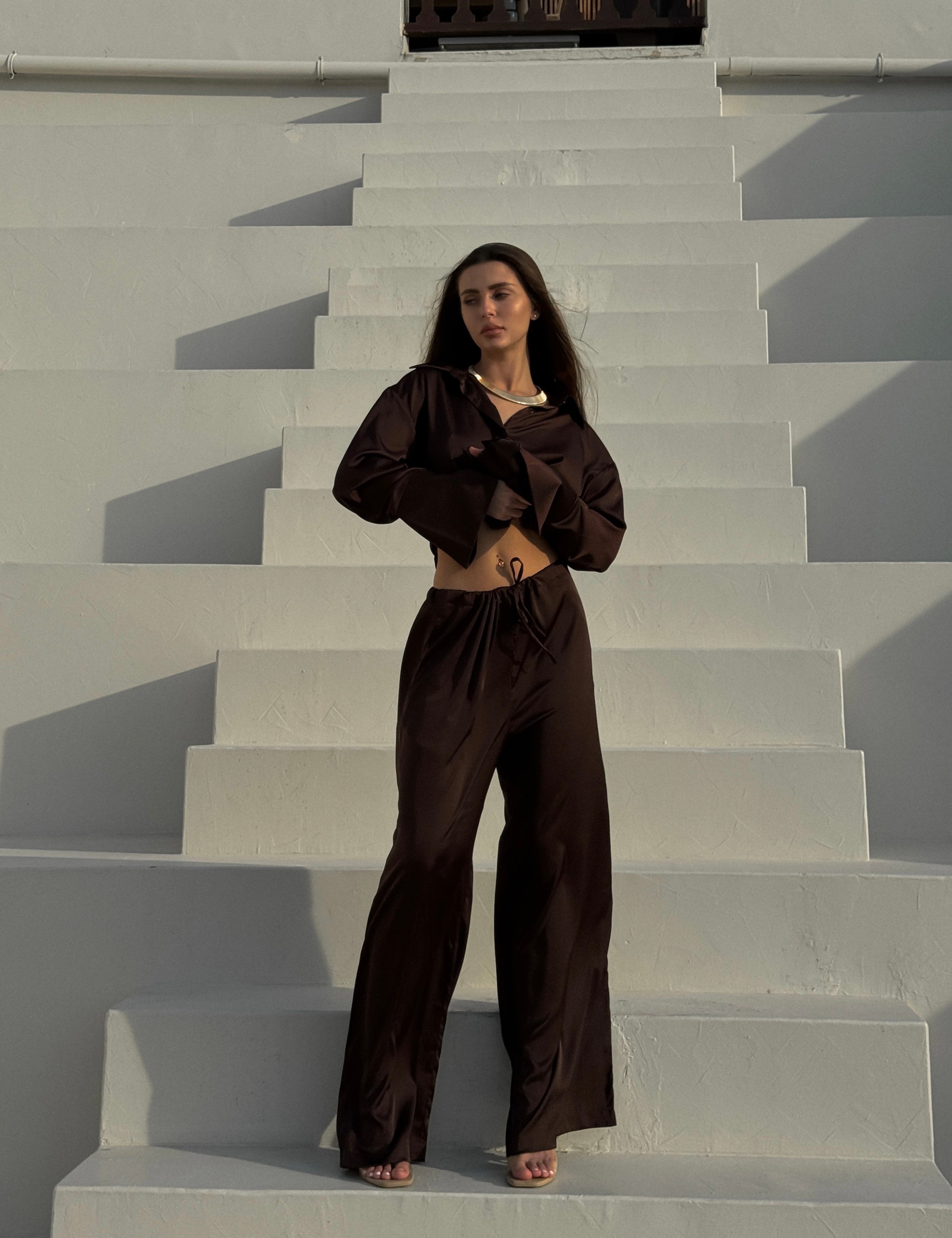 Satin Pants - ALBAA Design