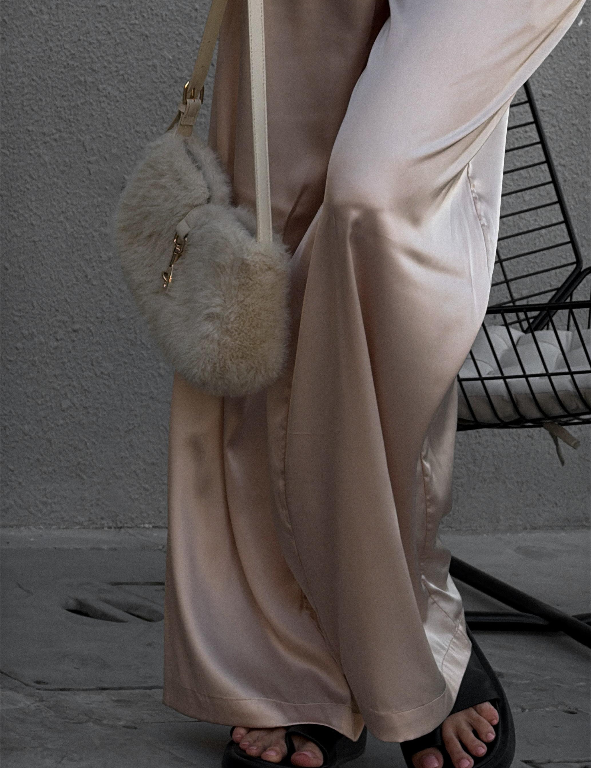 Satin Pants - Dusty Pink - ALBAA Design